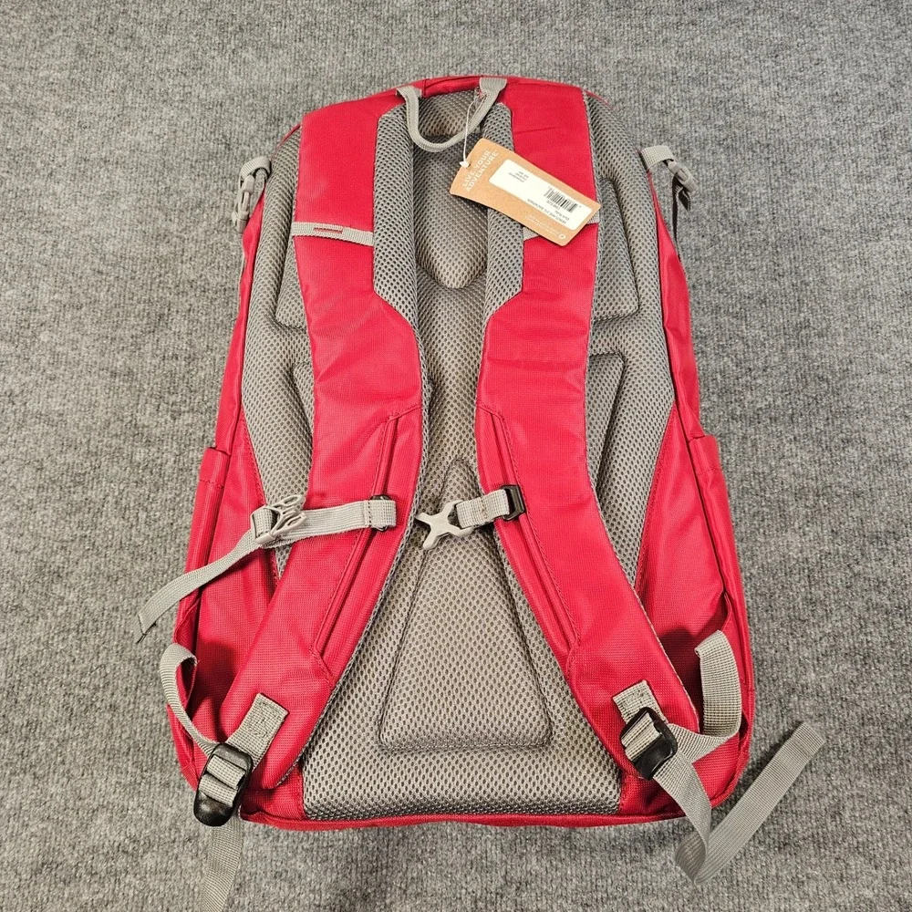 Eddie Bauer Montlake 27L Backpack Ruby Red Ripstop Hiking Travel EBB1041 NEW